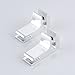 KES Aluminum Bathroom 2-Tier Glass Corner Shelf with Towel Bar Wall Mounted Extra Thick Tempered Glass Silver, A4123B
