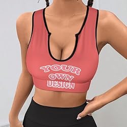 Custom Bras for Women Personalized Crop Tops with