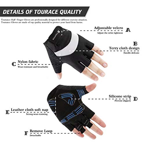 Cycling Gloves Half Finger Men Women Bike Bicycle Gloves Shock-Absorbing Gel Pad Anti-Slip Breathable Mountain Road Riding Gloves