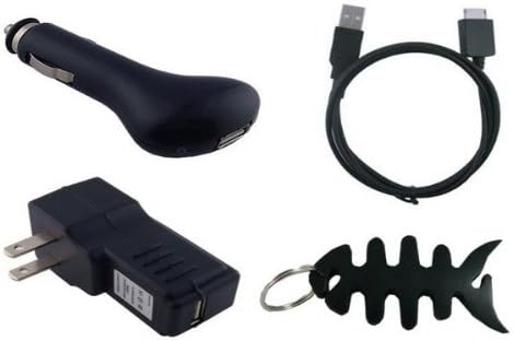 Value Combo Accessory Bundle Universal USB Charger Kit: USB Car Charger + USB Home/Travel Charger + USB Data Sync Cable for Sony Walkman Series X NWZ-X1050 / NWZ-X1051 / NWZ-X1060 / NWZ-X1061 and also work for Sony Walkman NWZ - A716 A728 A729 A815 A816 A818 S615 S616 S618 E436 E438 S638 S736 S738 MP3 Player Series