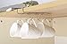 Fashionclubs Mug Holder Under Cabinet, Metal Coffee Cup Holder Mug Hanger with 8 Hooks, Mug Organizer for Cabinet Shelf Storage Display Rack for Kitchen Coffee Bar, Fit for 0.8inch Thickness or Less