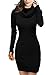 DJT Womens Slim Fit Cowl Neck Long Sleeve Knit Sweater Dress