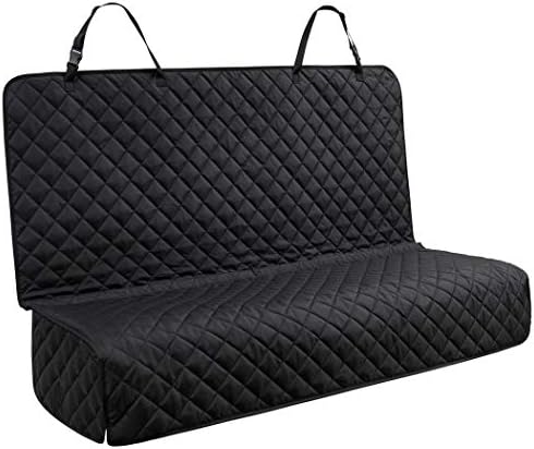 YESYEES Waterproof Dog Car Seat Covers Pet Seat Cover Nonslip Bench Seat Cover Compatible for Middle Seat Belt Fits Most Cars, Trucks and SUVs