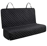 YESYEES Waterproof Dog Car Seat Covers Pet Seat Cover Nonslip Bench Seat Cover Compatible for Middle Seat Belt Fits Most Cars, Trucks and SUVs