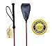 Riding Crop for Horse (Fuchsia) (27 Inch) Fiberglass Shaft with Leather Single Slapper