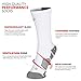 Athletic Half Cushioned Crew Socks | Mid Calf | White | Custom Team Number