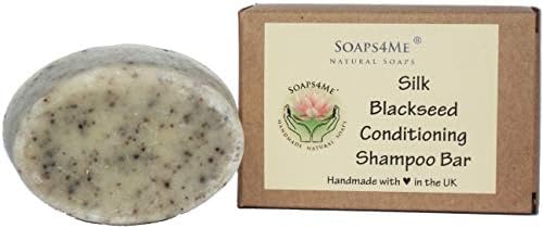 ATTIS Handmade Silk Blackseed Conditioning Shampoo Bar | with Shea Butter | Tea Tree, Lavender & Rosemary Essential Oils | Sulfate Free | Aloe Vera gel | For Men & Women[Amazon-developed Certification] Compact by Design