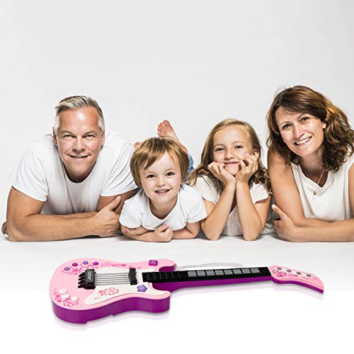 SAOCOOL Kids Guitar, Multi-Function Electric Guitar with Colored Lights, No String Musical Instruments Educational Toy for Children Great for Boys and Girls (Pink) - Thumbnail 5