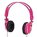 Kidz Gear Fold-Flat Travel Headphones - Pink