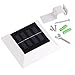 [4 Pack] GVSHINE Solar Powered Waterproof Security Lamp, 4 LED Solar Gutter Lights for Outdoor Garden, Fence, Dog House Tree Outside Garage Door Wall Stairs Anywhere Safety Lite with Bracket