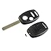 Key Fob Keyless Entry Remote Shell Case & Pad fits Honda 2007-2008 Fit / 2005-2010 Odyssey / 2005-2008 Pilot / 2006-2014 Ridgeline