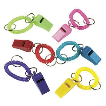 Whistle Expando Bracelet Key Chains (1 dz)