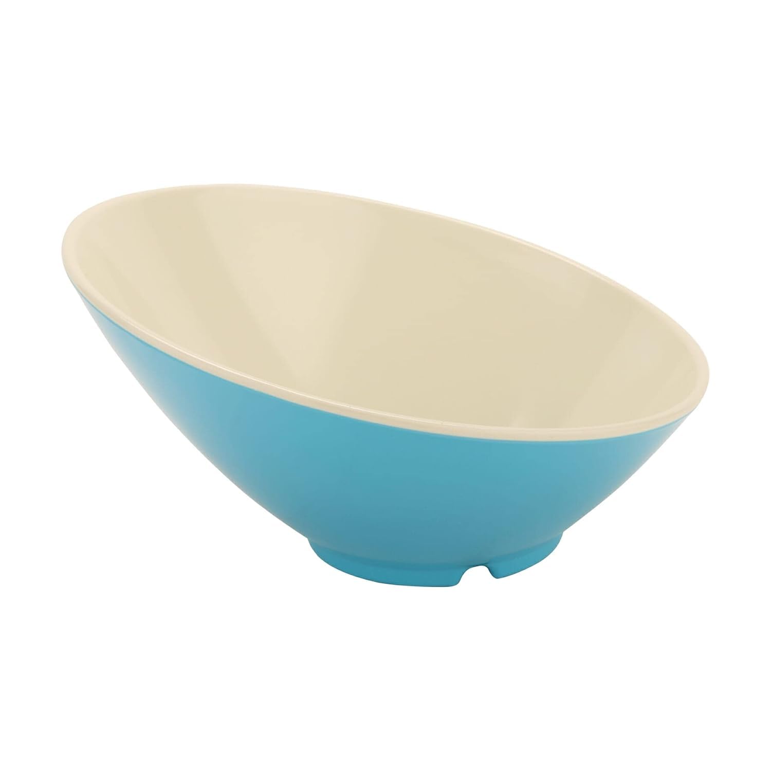 Get B-792-SE Angled Salad Bowl, 24 Ounce, Seabreeze Blue