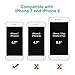 iPhone 8 Case, iPhone 7 Case, 4.7-Inch, Shock-Absorption Bumper Cover, Clear Protective Case Hard Plastic Shell & Soft TPU Bumper Cover, Anti-Scratch Clear Back & Slim Fit - Black