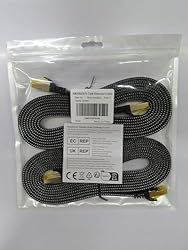 ARISKEEN Cat 8 Ethernet Cable 10 FT 2 Pack, Nylon
