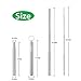 Vantic Reusable Metal Straws, Collapsible Reusable Straws with Case, Portable Travel Stainless Steel Drinking Straws with Keychain and Cleaning Brush, 1 Pack