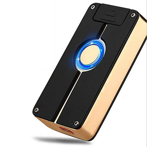 Oumosi batterie en métal Arc sans flamme Briquet avec USB Ligne pour Home