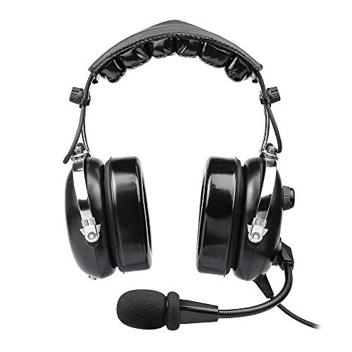 Aviation Headset for Pilots, Aviation Headset with Comfort Ear Seals