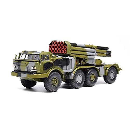 XHH Panzermodell Militärisches Panzermodell, Raketenwerfer BM-27 im Maßstab 1:43 Modell aus UDSSR-Legierung, Spielzeug…