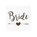 Bachelorette Party Temporary Tattoos, 12-Pack Bride & Team Bride, Long-Lasting Metallic Gold for Wedding Ideas, Bridal Shower Decorations, & Party Supplies Kit, 2 X 2 inches (Heart)