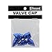 Senzeal 5X Impale Spike Style Polished Aluminium Alloy Tire Valve Caps Blue