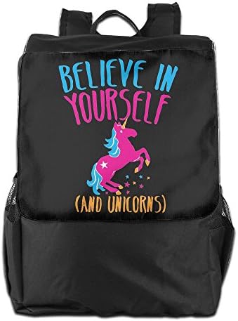 SHUAIS Believe In Yourself School Travel Laptop Shoulders Backpack Bag