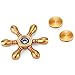 Fidget Spinner 6 Sides, Magicfly Detachable Spinner with Steel Ball, Mini Bowling Playing, Luxury Premium Bearing Metallic Spinner, High Speed Spins 4 Minutes+ (Metal Gold)