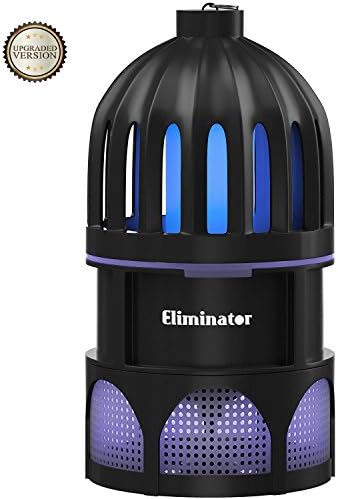 Eliminator Powerful Indoor Mosquito and Fly Trap with Bright LED UV Light Attracter and Fan/Get Rid of All Mosquitoes and Flies – Mosquito Catcher Killer for Residential &amp; Commercial Use [UPGRADED]