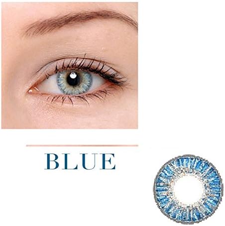 Women Multicolor Cute Charm and Attractive Fashion Contact Lenses Cosmetic Makeup Eye Shadow - Blue