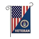 12 x 18 Inches Seasonal Garden Flag Star Spangled Banner Veteran Department of the Air Force Patriotric Double Sided Vibrant Printing on Both Sides Decorative House Yard Flag Garden Outdoor Decoration