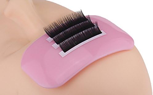 Le Fu Li 1 Pcs Silicone Eyelash Holder Pad for Eyelash Extensions, 3.5'' x 2.2'' Lash Stands Forehead Glue Pallet