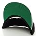 L.O.G.A. Plain Adjustable Snapback Hats Caps (Many Colors). (One Size, Black White)