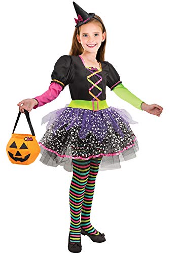 Ciao- Barbie Strega Multicolor Halloween Special Edition Costume Bambina (Taglia 4-5 Anni), 11659.4-5