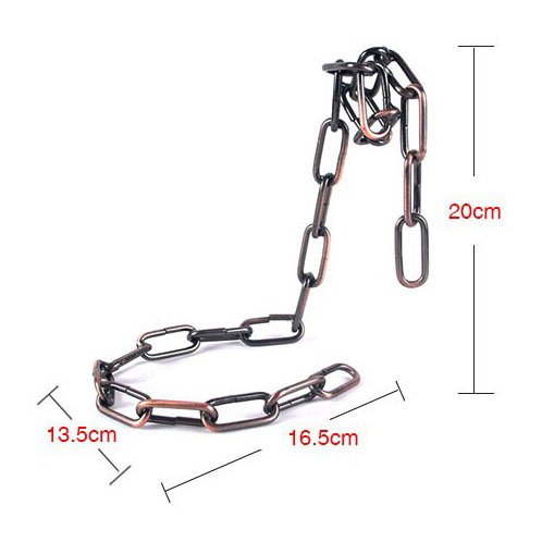 VintageBee Vintage Chain Bottle Holder Steel Link Novelty Magic Floating Wine Bottle Rack/Holder - Holds Bottles In the Air (Silver) - Thumbnail 5