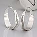 NYKKOLA 925 Sterling Silver Hoop Earrings Set for Women Lightweight Hypoallergenic Chunky Open Hoops Set for Gift Huggie Thick Elegant Jewelry Fashion Earrings Set for Teen Girls