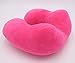 Back Pal Inflatable Travel Neck Pillow; Plane Neck Pillow & Camping Pillow with Head, Chin and Neck Support; Best for Airplane, Car, Train, Office Sleep-Raspberry Pink