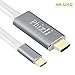 USB-C To HDMI Cable (5.9feet/1.8m),Phizli Thunderbolt 3 Type C To HDMI Converter Cable- 4K 30Hz For The 2016 MacBook Pro, 2015 MacBook, ChromeBook Pixel,Samsung Galaxy S8/S8 Plus etc.