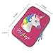 Pencil Case for Girls, 3D Cute EVA Unicorn Pen Pouch Stationery Box Anti-Shock Large Capacity Multi-Compartment for School with 4 unicorn pens