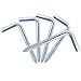 Shells 50PCS Silver Color Carbon Steel Metal Right-Angle Hooks 7 Shape Screw Hooks Self-Tapping Screws Hooks L Shape Hooks 40 X17mm