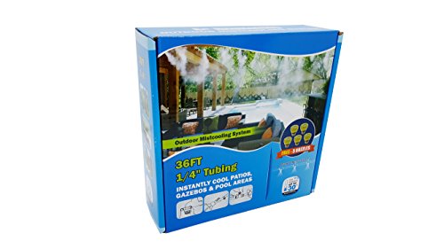 Hydrobreeze AMZ05145 MISTING SYSTEM Outdoor Mistcooling 36 Feet Line, BEIGE