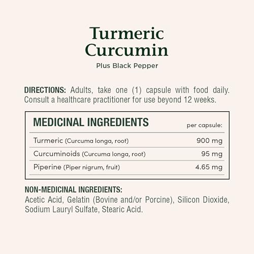 NATURE'S BOUNTY Turmeric Curcumin Plus Black Pepper, 1000 mg, Anti-inflammatory, Capsules, 108.9 g