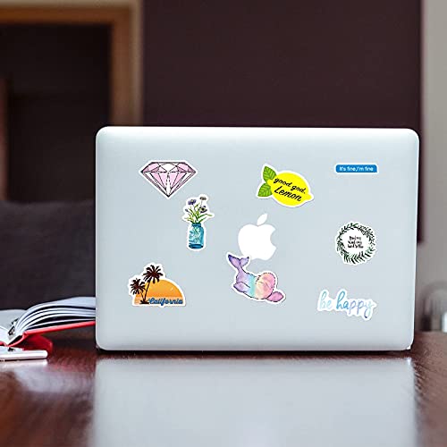 Cute Stickers for Water Bottles, VSCO Sticker Waterproof Vinyl Stickers, 100 PCS Stickers for Hydro Flask, Laptop, Computer, Skateboard, Aesthetic Stickers Pack for Teens Girls Kids