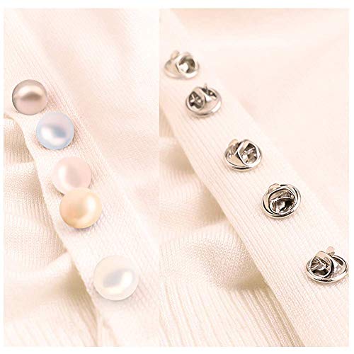 Joyci 10-Pack Women Shirt Brooch Lapel Pins Safety Novelty Cardigan Sweater Decorate Buttons Buckle Tie Tacks Pin Back Clutch C (Dream Mix)