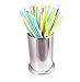 KINGSUPER Stainless Steel Drinking Straw Holder Organizer Spoons Forks Chopsticks Storage(6.7