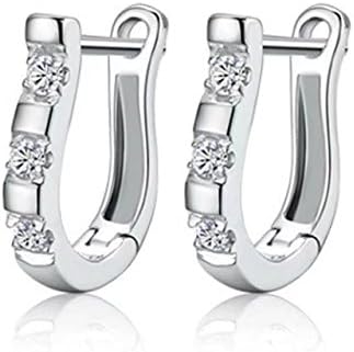 Newtrip Charming Women's Sterling Silver Ear Hoop Earrings Ear Stud