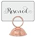 Gray Bunny Place Card Holder, 12 Pack, Rose Gold, Table Cardholder Tabletop Menu Holder Harp-clip Table Number Holder Recipe Reserved Card Holder, for Restaurants, Weddings, Banquets
