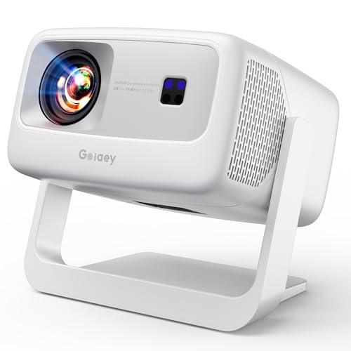 [3500-Ultra Bright/Official Apps Downloads/65W Dolby Audio/4K Support] Smart Outdoor Projector with WiFi and Bluetooth, Auto Focus, All-in-One Streaming Apps Proyector, 2026 Upgraded from Grey Model