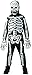 Rubies Glow in The Dark Skeleton Child Costume, Medium, One Color for themed parties and Halloween