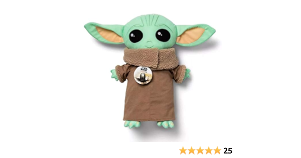 Amazon Com Star Wars The Mandalorian Child Pillowbuddy Baby Yoda 18 Tall Toys Games