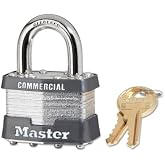 Master Lock No. 1 Laminated Padlock 1KA-2001 (Pack of 6) | Padlocks, Keyed Alike Padlocks, Laminated Steel Locks, Hardened Steel Shackles, Keyed Alike